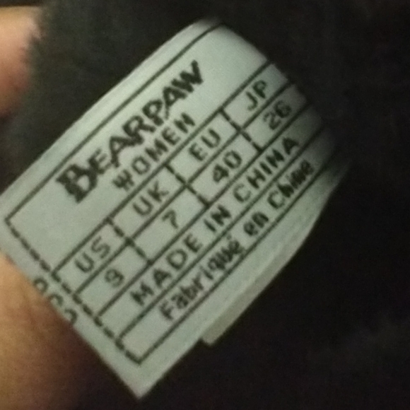 BearPaw  Black Tall Winter Boots Size 9